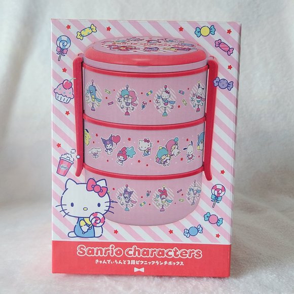 Sanrio Characters - Candyland 3-Level Picnic Lunch Box - Picture 1 of 6